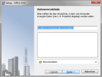 Setup - ORCA AVA: Datenverzeichnis