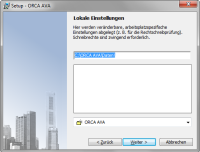 Setup - ORCA AVA: Lokale Einstellungen