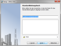 Setup - ORCA AVA: Standardleistungsbuch