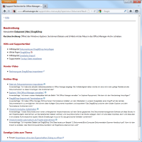 Office Manager-Supportrecherche im Browser